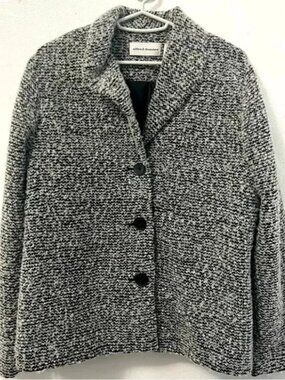 Alfred Dunner Button Up Blazer/Light Coat